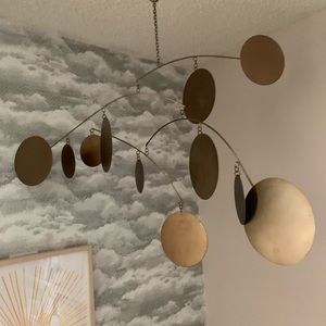 Pottery barn brass mobile